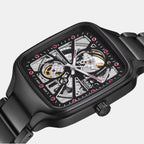 True Square Men Automatic Black Dial Analog Ceramic Watch R27174712