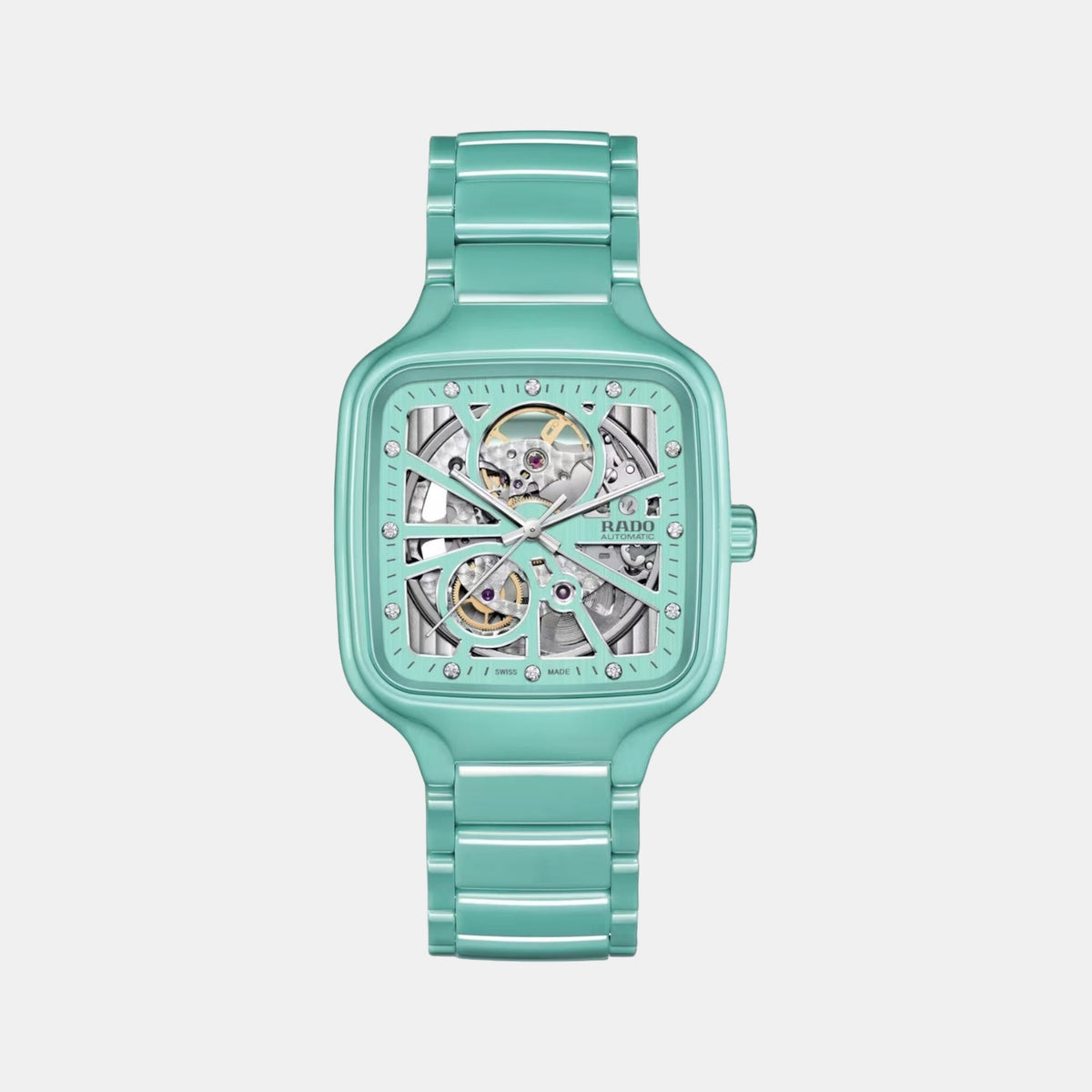 True Square Unisex Automatic Multicolour Dial Analog Ceramic Watch R27176712