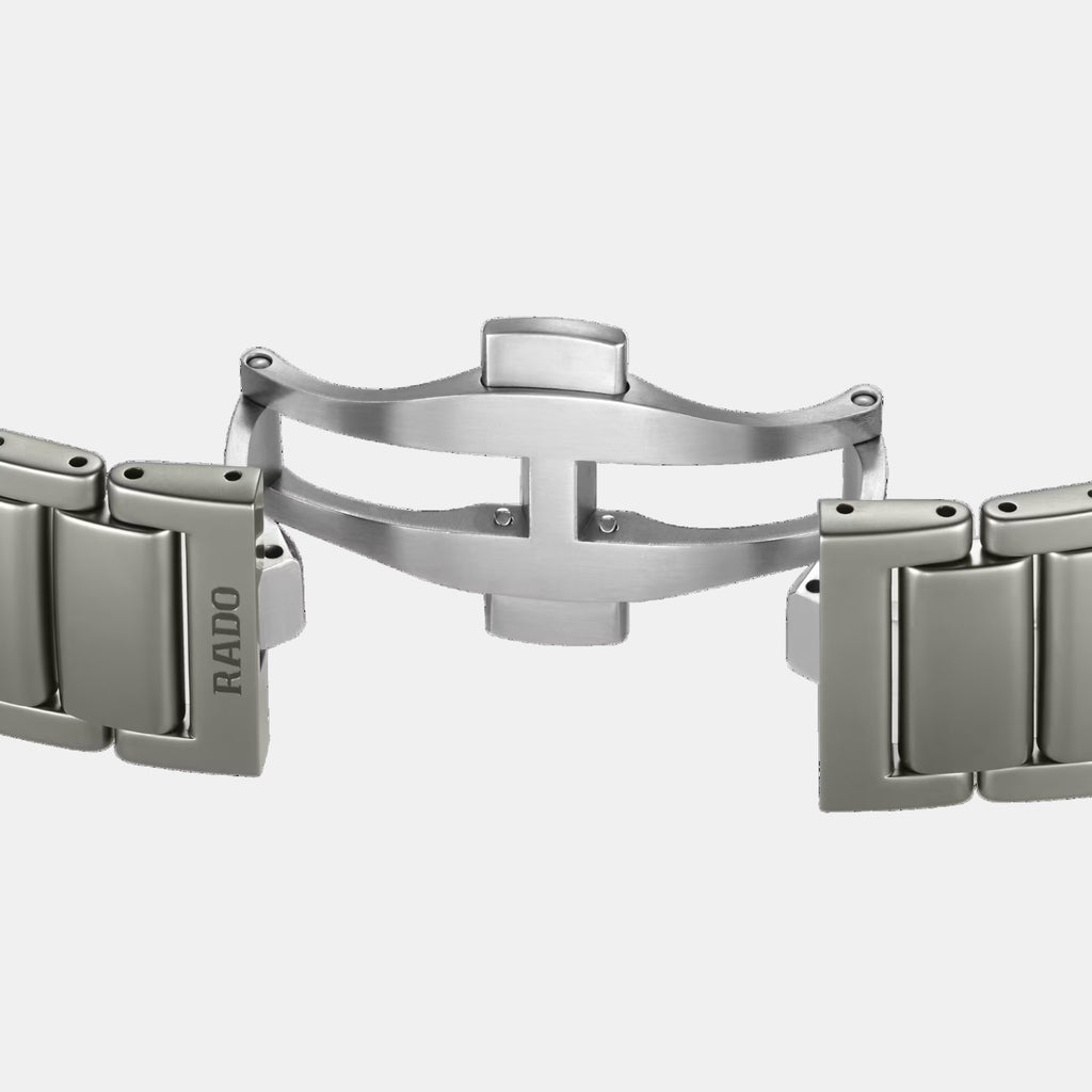 True Square Unisex Automatic Black Grey Dial Analog Ceramic Watch R27196152