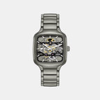 True Square Unisex Automatic Grey Dial Analog Ceramic Watch R27196152