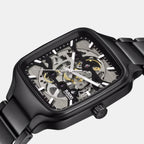 True Square Unisex Automatic Grey Dial Analog Ceramic Watch R27197152