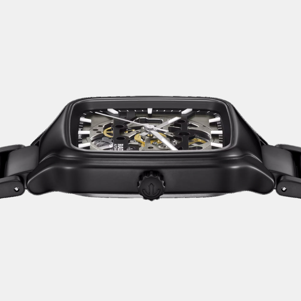 True Square Unisex Automatic Grey Dial Analog Ceramic Watch R27197152