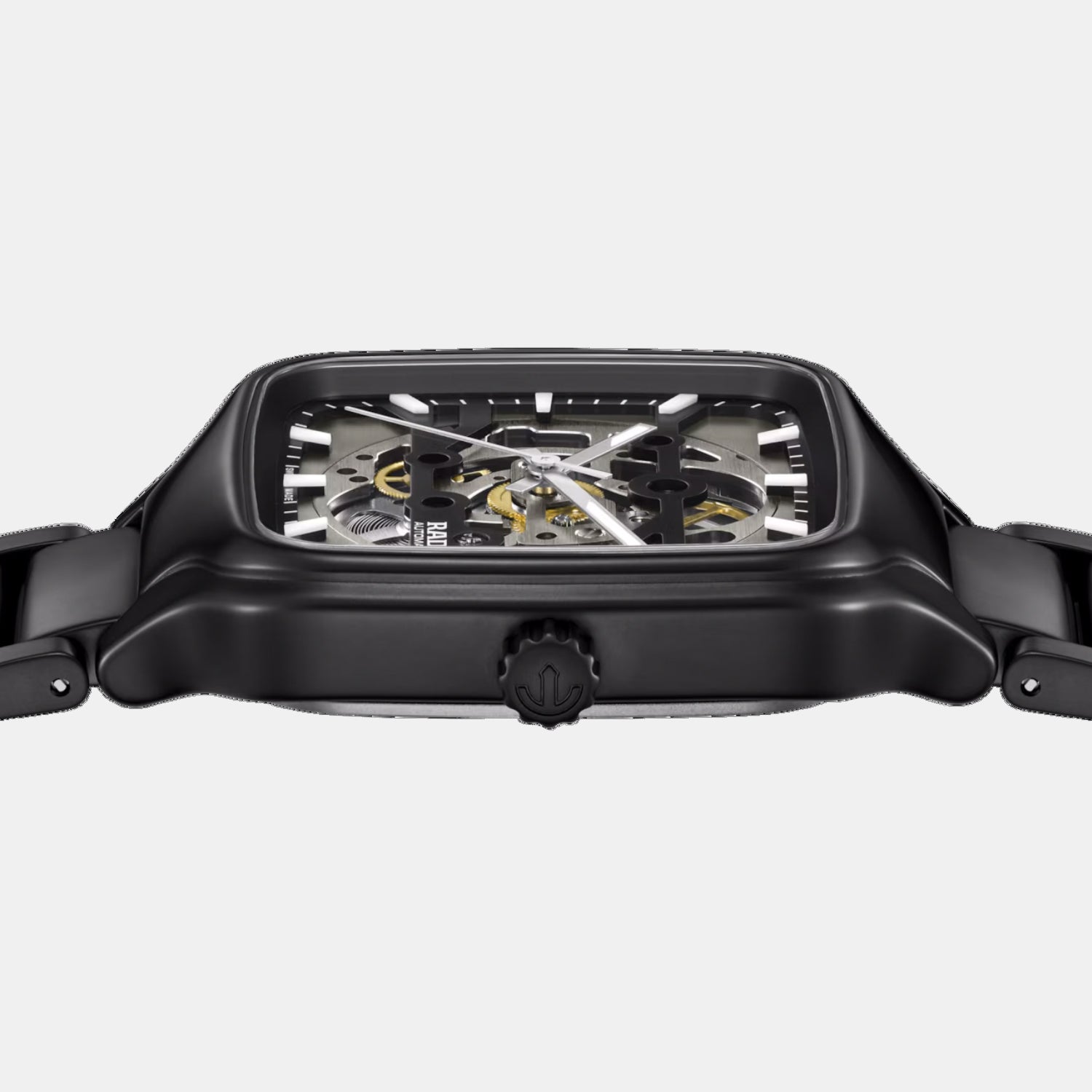 True Square Unisex Automatic Grey Dial Analog Ceramic Watch R27197152