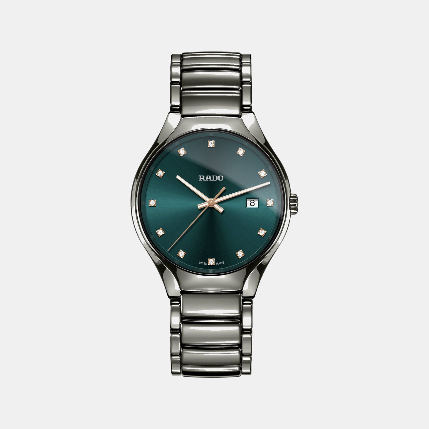 True Round Unisex Quartz Blue Dial Chronograph Ceramic Watch R27239752