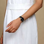 True Round Women Automatic Black Dial Analog Ceramic Watch R27242712