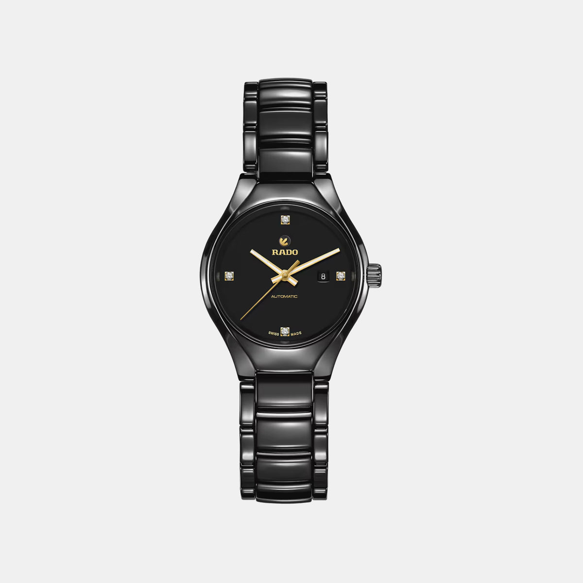 True Round Women Automatic Black Dial Analog Ceramic Watch R27242712