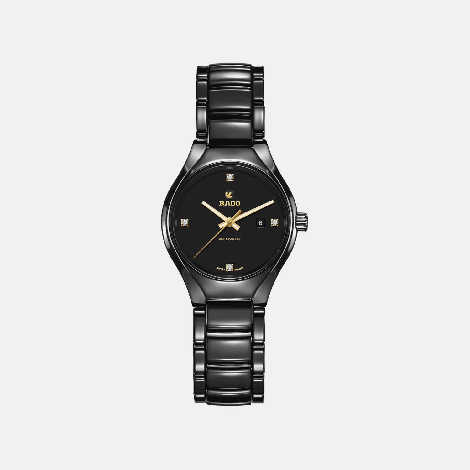 True Round Women Automatic Black Dial Analog Ceramic Watch R27242712