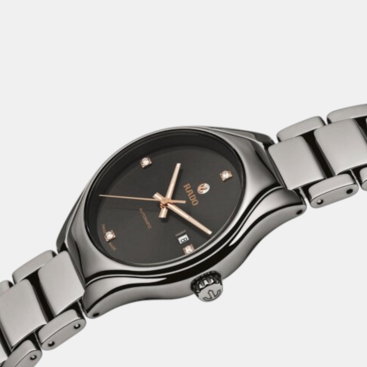 True Round Women Automatic Grey Dial Analog Ceramic Watch R27243712