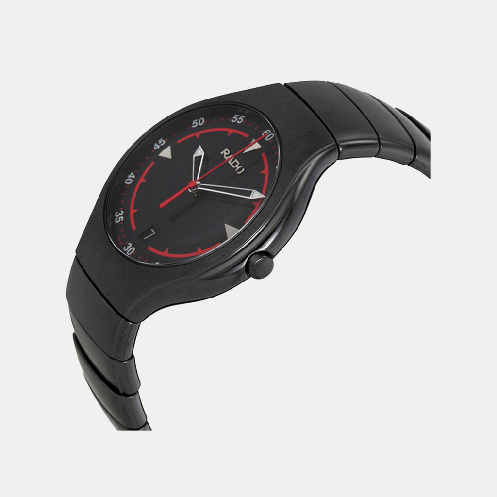 Men Quartz Black Dial Analog Ceramic Watch R27677152