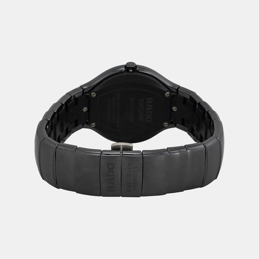 Men Quartz Black Dial Analog Ceramic Watch R27677152