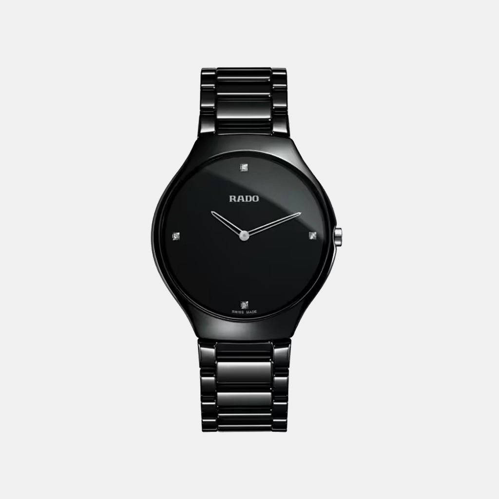 True Thinline Men Quartz Black Dial Analog Ceramic Watch R27741712