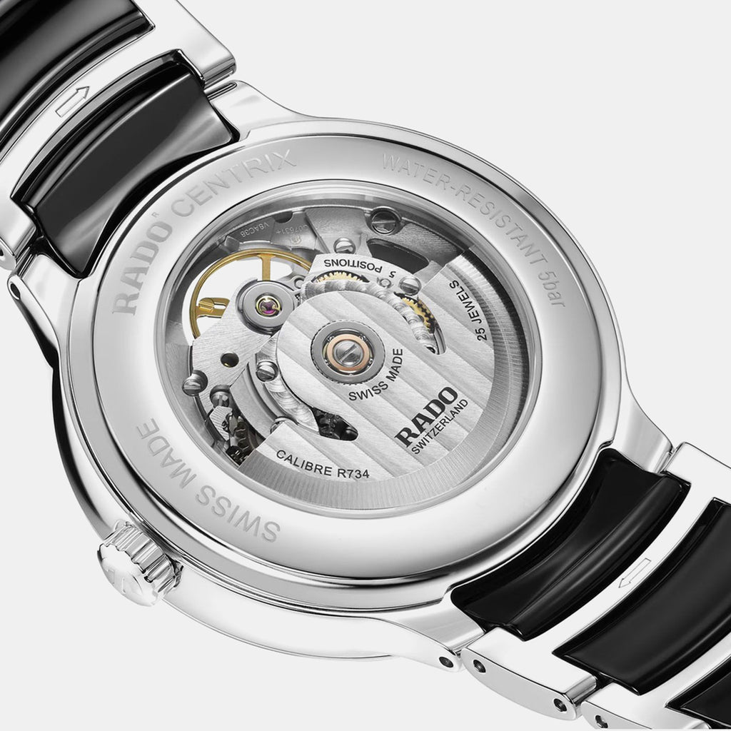 Centrix Men Automatic Black Dial Analog Ceramic Watch R30012152