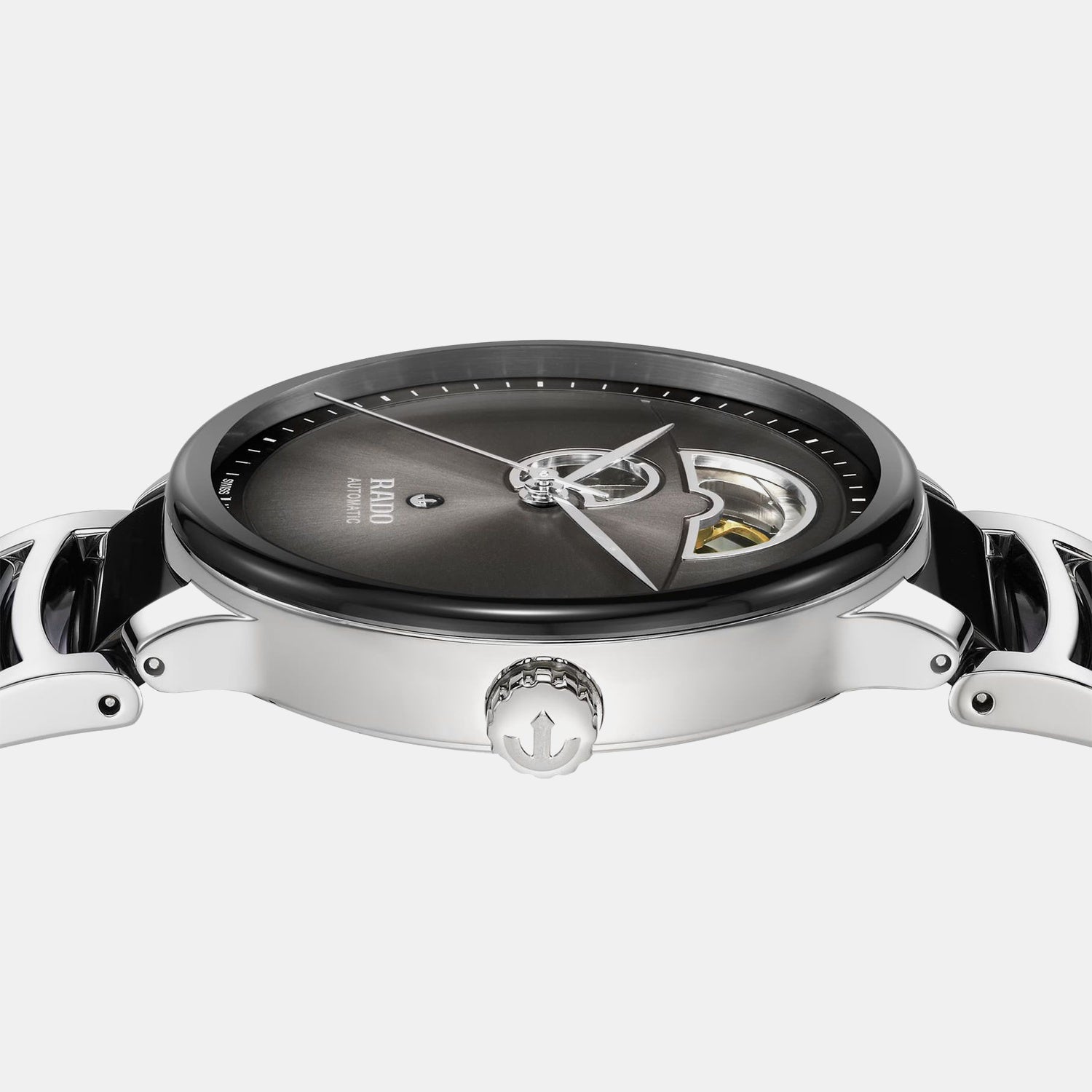 Centrix Men Automatic Black Dial Analog Ceramic Watch R30012152