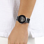 Centrix Men Automatic Black Dial Analog Ceramic Watch R30012152