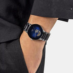Centrix Men Automatic Blue Dial Analog Ceramic Watch R30012202