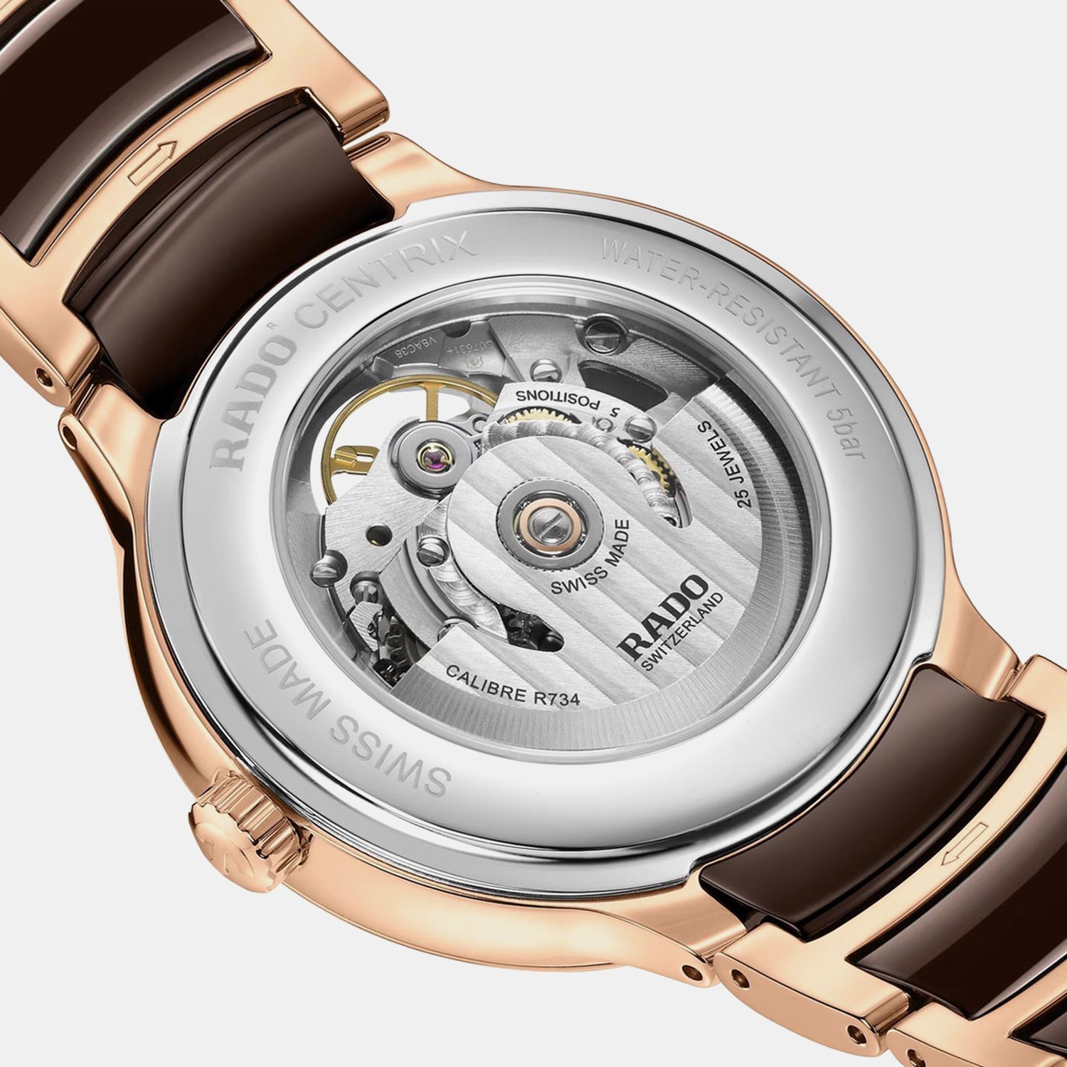 Centrix Men Automatic Brown Dial Analog Ceramic Watch R30013302