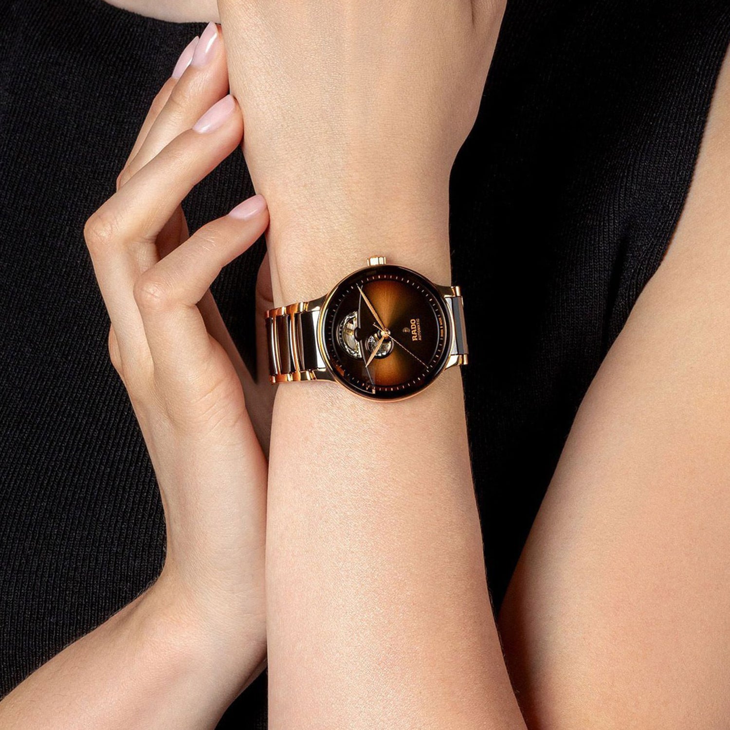 Centrix Men Automatic Brown Dial Analog Ceramic Watch R30013302