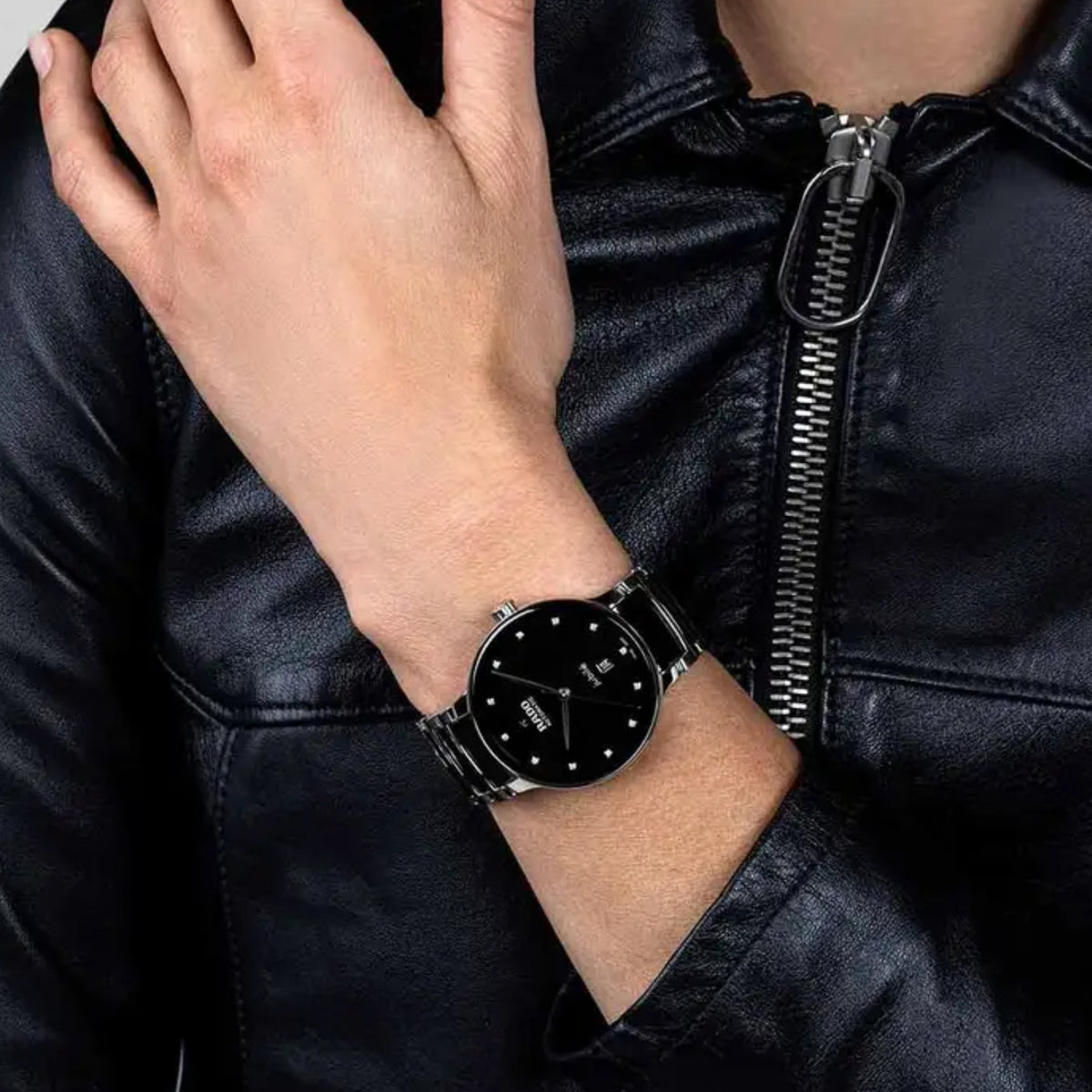 Centrix Unisex Automatic Black Dial Analog Ceramic Watch R30018742