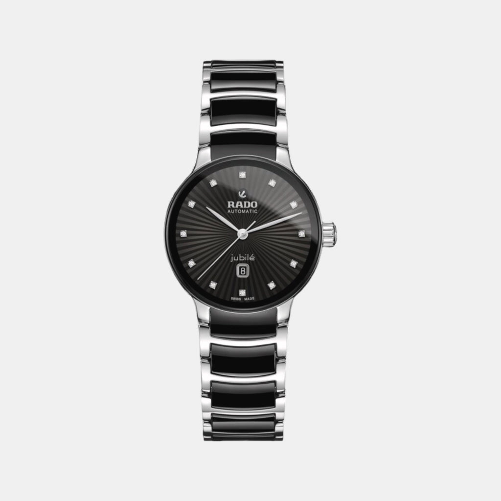 Centrix Women Automatic Black Dial Analog Ceramic Watch R30020742