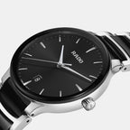Centrix Unisex Quartz Black Dial Analog Ceramic Watch R30021152