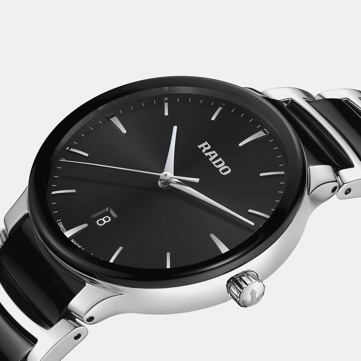 Centrix Unisex Quartz Black Dial Analog Ceramic Watch R30021152