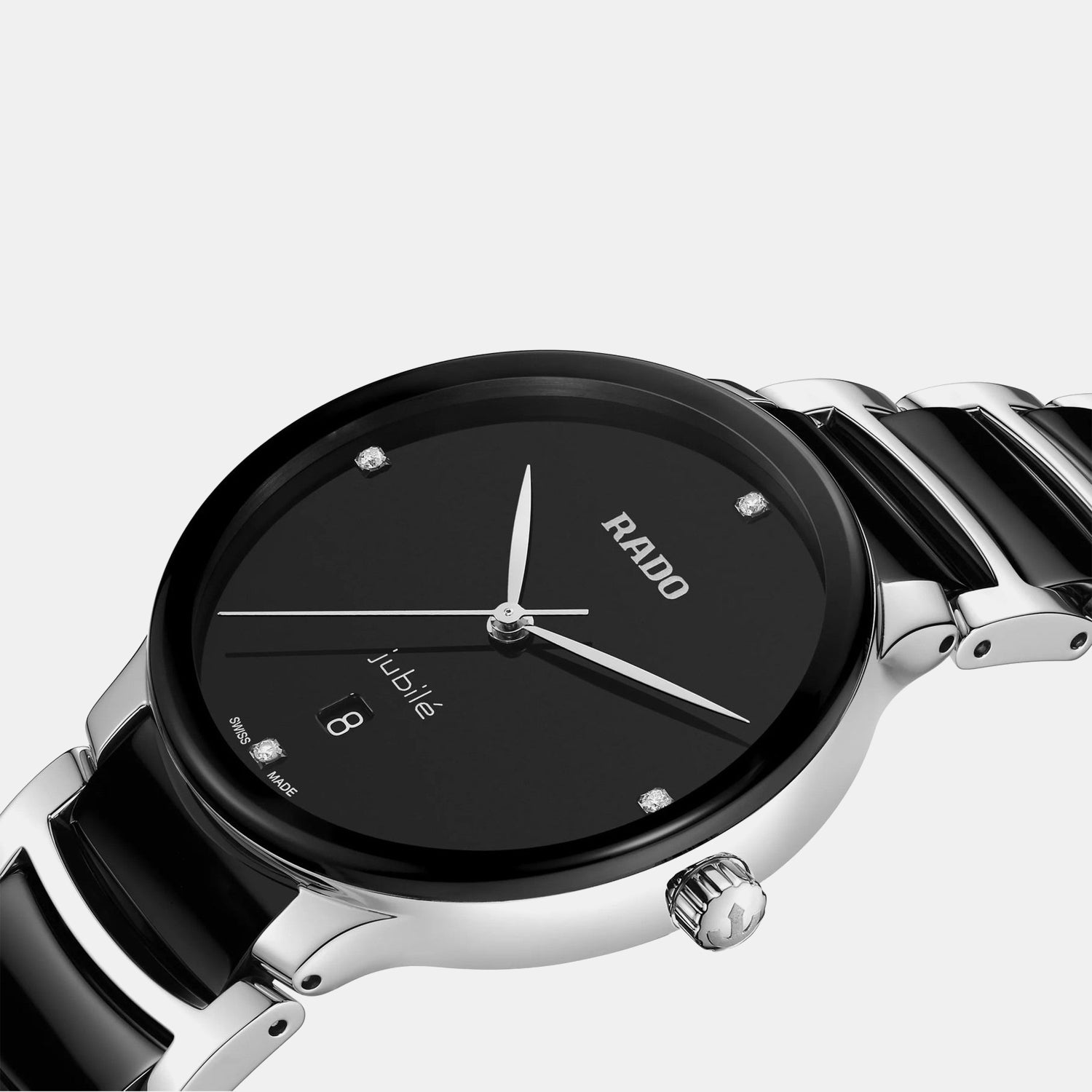 Centrix Unisex Quartz Black Dial Analog Ceramic Watch R30021712