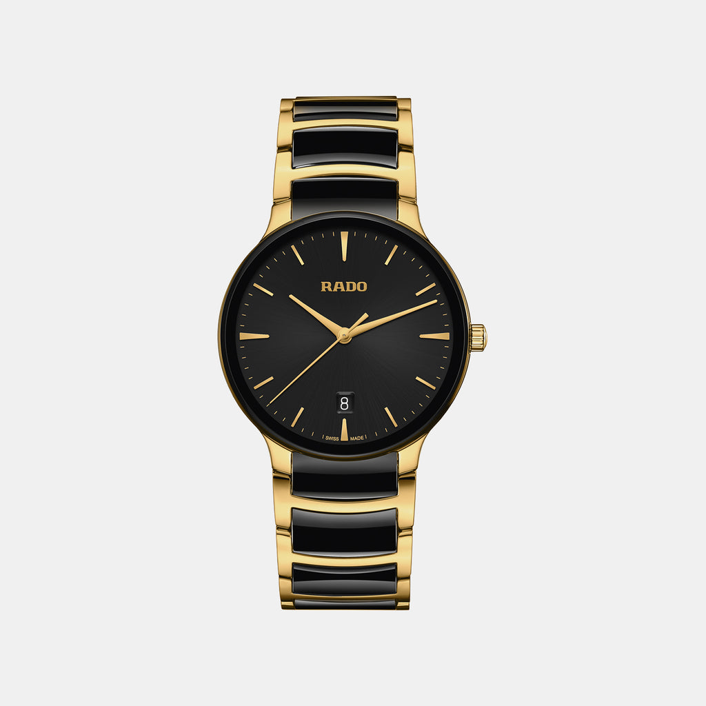 Centrix Unisex Quartz Black Dial Chronograph Ceramic Watch R30022152