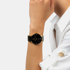 Centrix Unisex Quartz Black Dial Analog Ceramic Watch R30022712