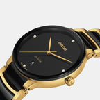 Centrix Unisex Quartz Black Dial Analog Ceramic Watch R30022712