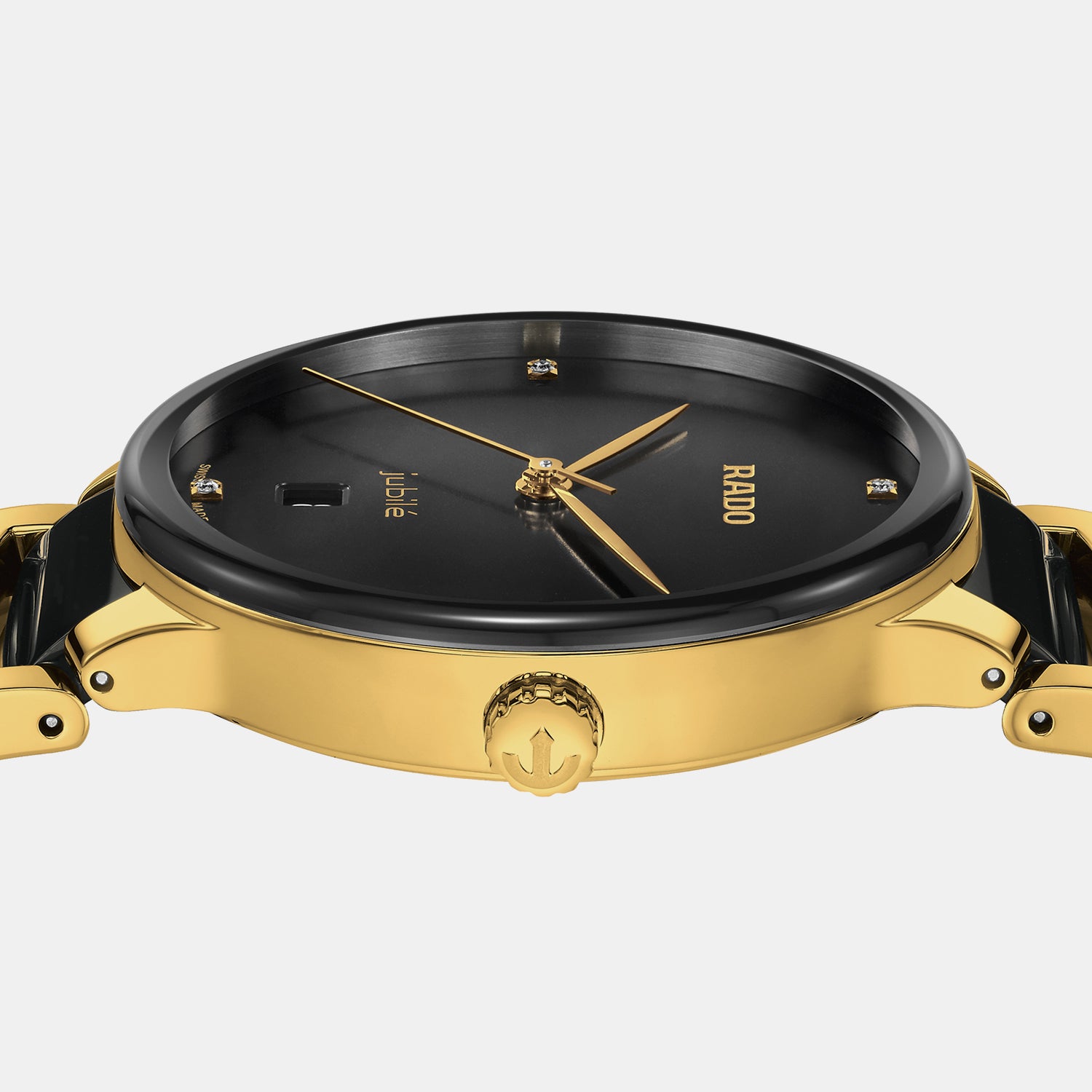 Centrix Unisex Quartz Black Dial Analog Ceramic Watch R30022712