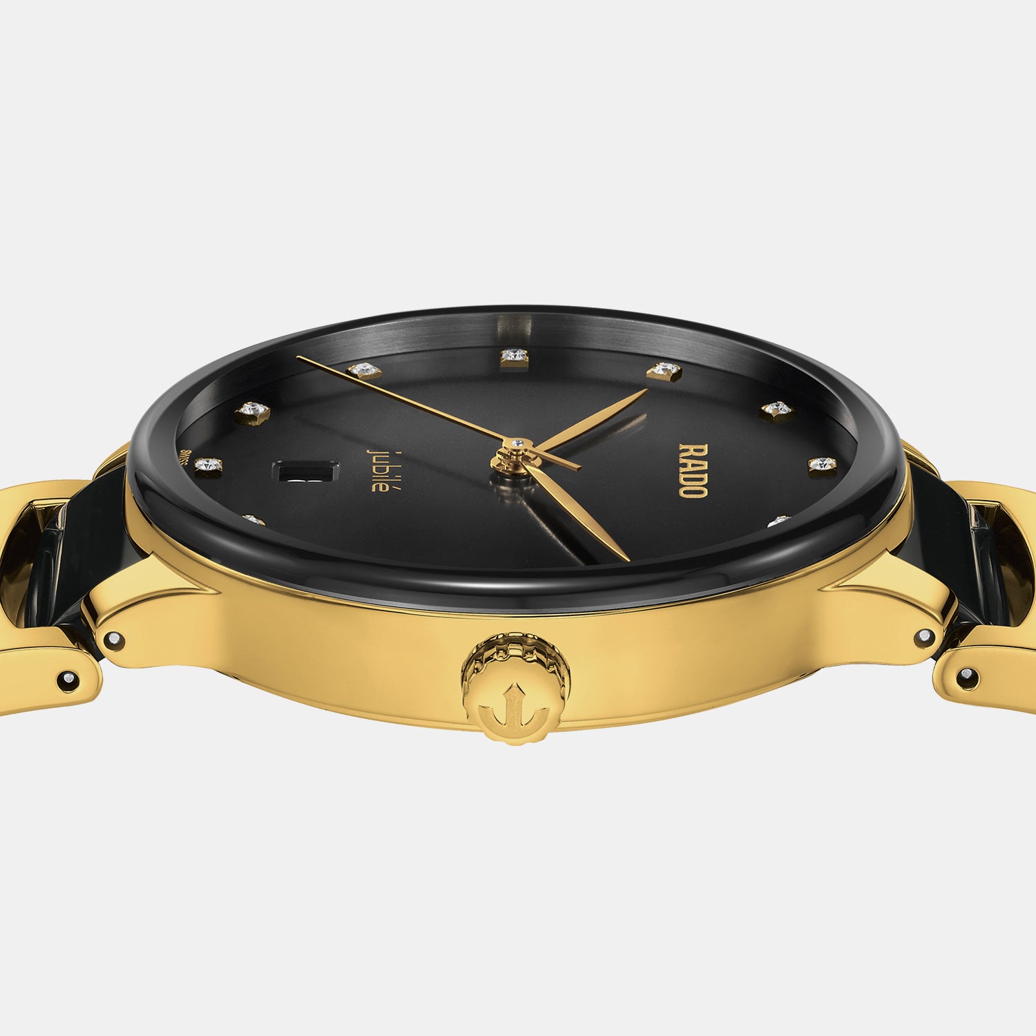 Centrix Unisex Quartz Black Dial Analog Ceramic Watch R30022742