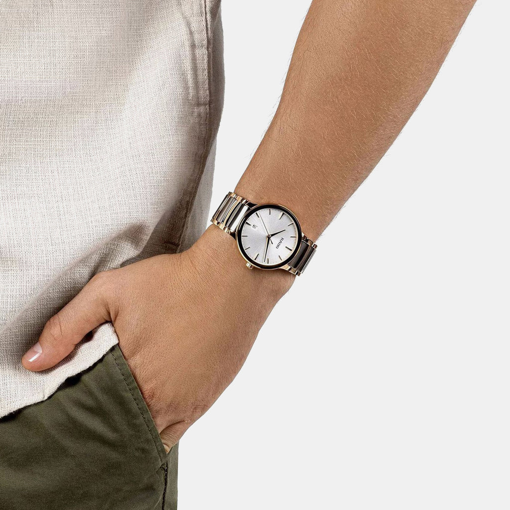 Centrix Unisex Quartz Silver Dial Analog Ceramic Watch R30023012