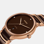Centrix Unisex Quartz Brown Dial Analog Ceramic Watch R30023712