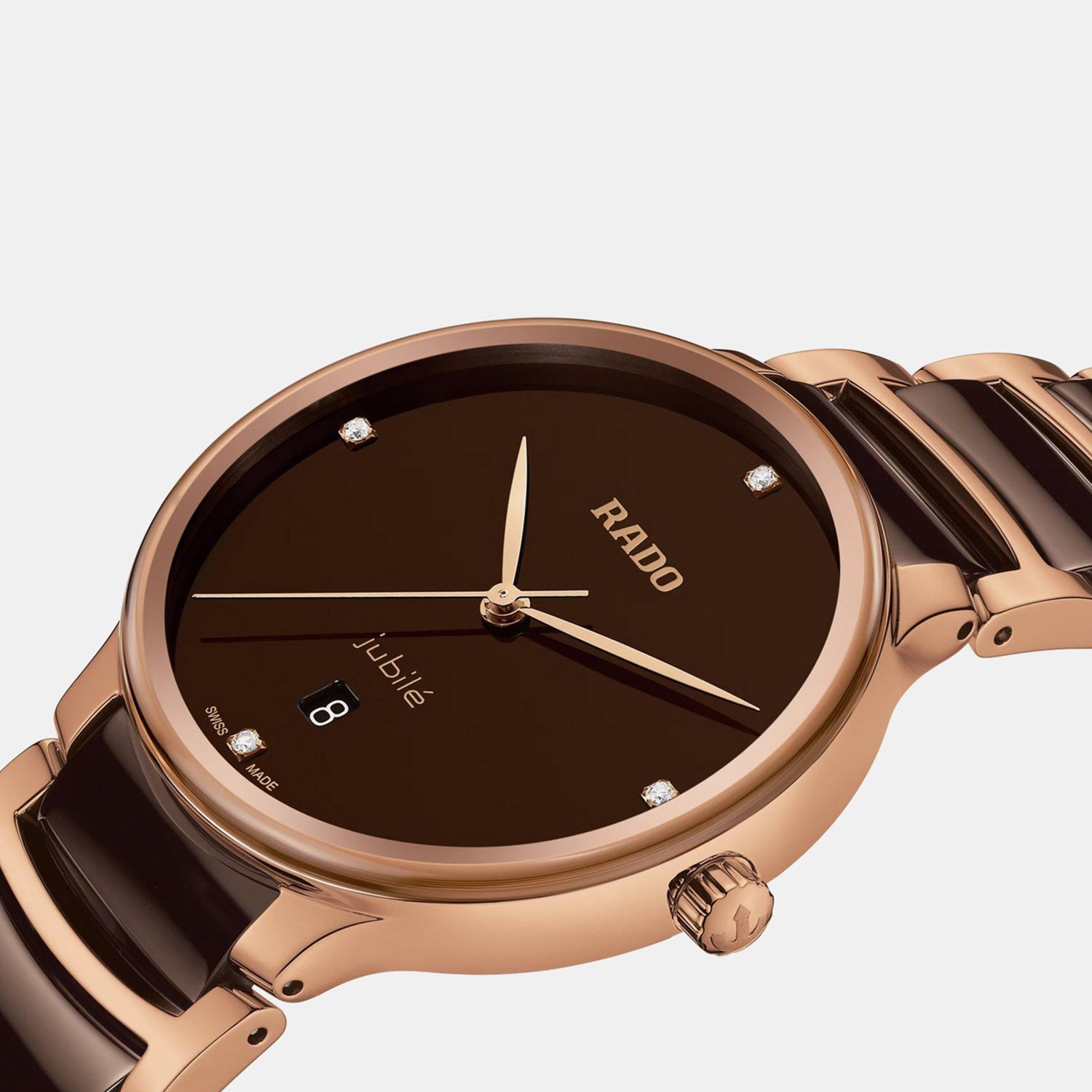Centrix Unisex Quartz Brown Dial Analog Ceramic Watch R30023712