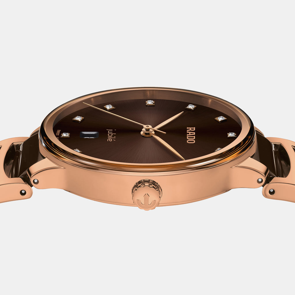 Centrix Unisex Quartz Brown Dial Analog Ceramic Watch R30023732