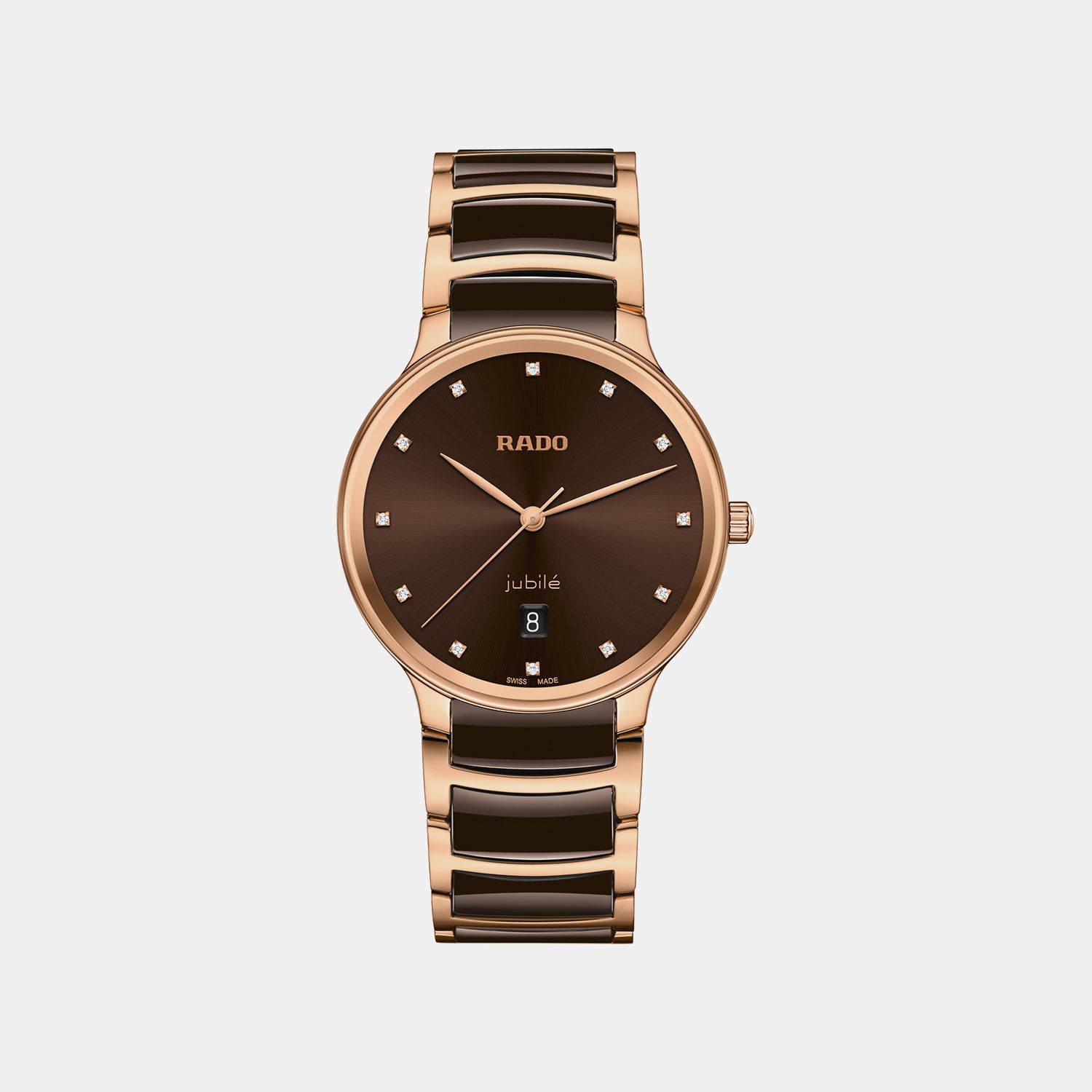 Centrix Unisex Quartz Brown Dial Analog Ceramic Watch R30023732