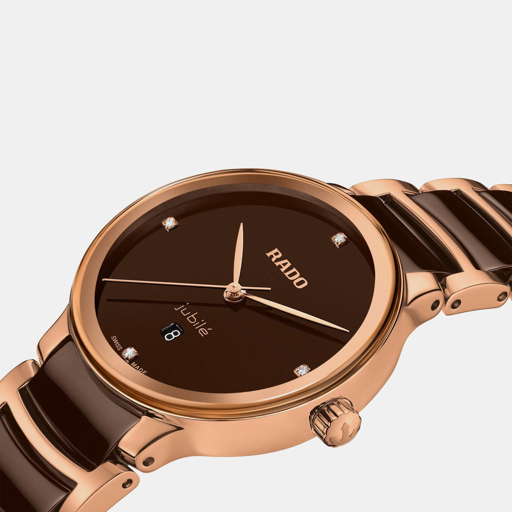 Centrix Women Quartz Brown Dial Analog Ceramic Watch R30024712