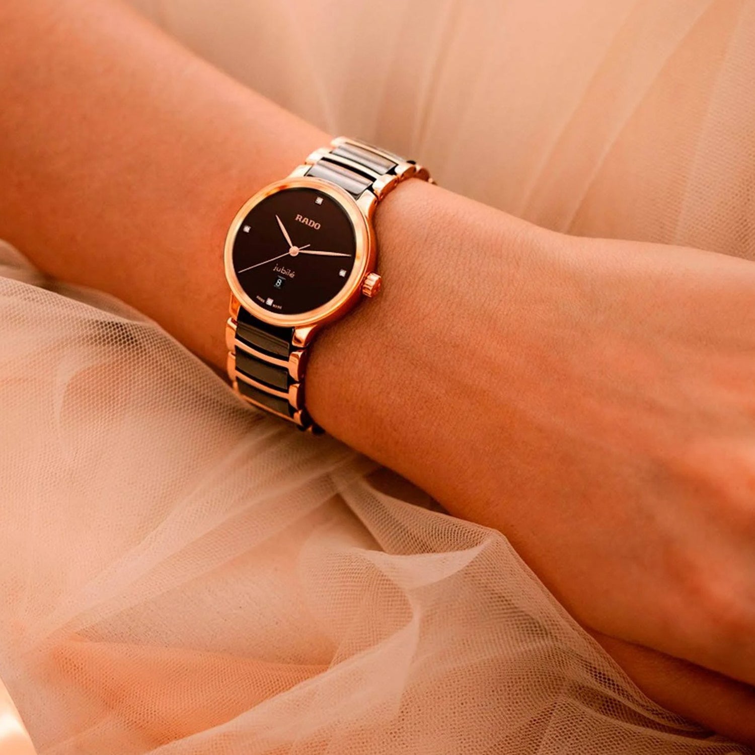 Centrix Women Quartz Brown Dial Analog Ceramic Watch R30024712