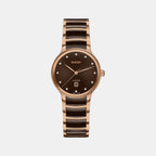 Centrix Women Quartz Brown Dial Chronograph Ceramic Watch R30024732