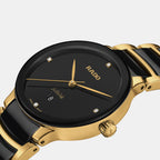 Centrix Women Quartz Black Dial Analog Ceramic Watch R30025712