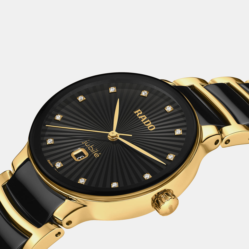 Centrix Women Quartz Black Dial Analog Ceramic Watch R30025742