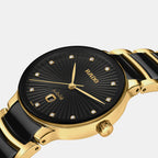 Centrix Women Quartz Black Dial Analog Ceramic Watch R30025742