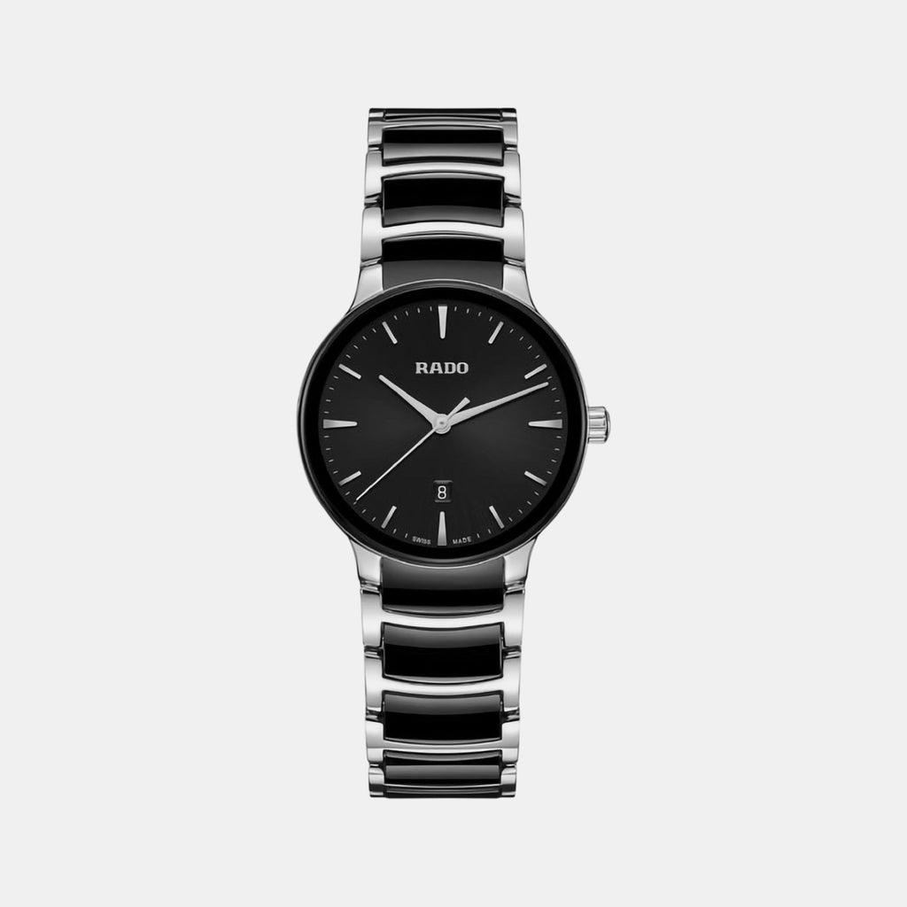 Centrix Women Quartz Black Dial Chronograph Ceramic Watch R30026152