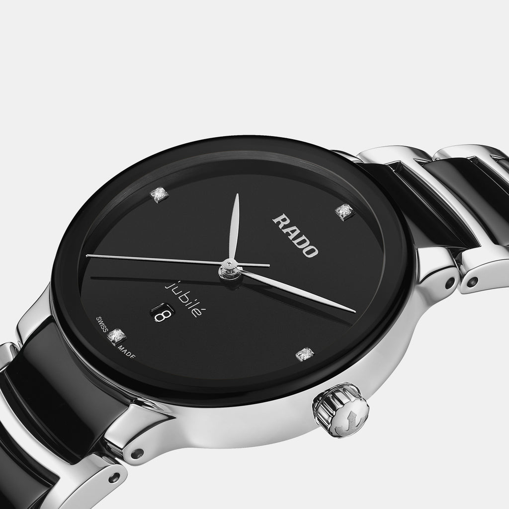 Centrix Women Quartz Black Dial Analog Ceramic Watch R30026712