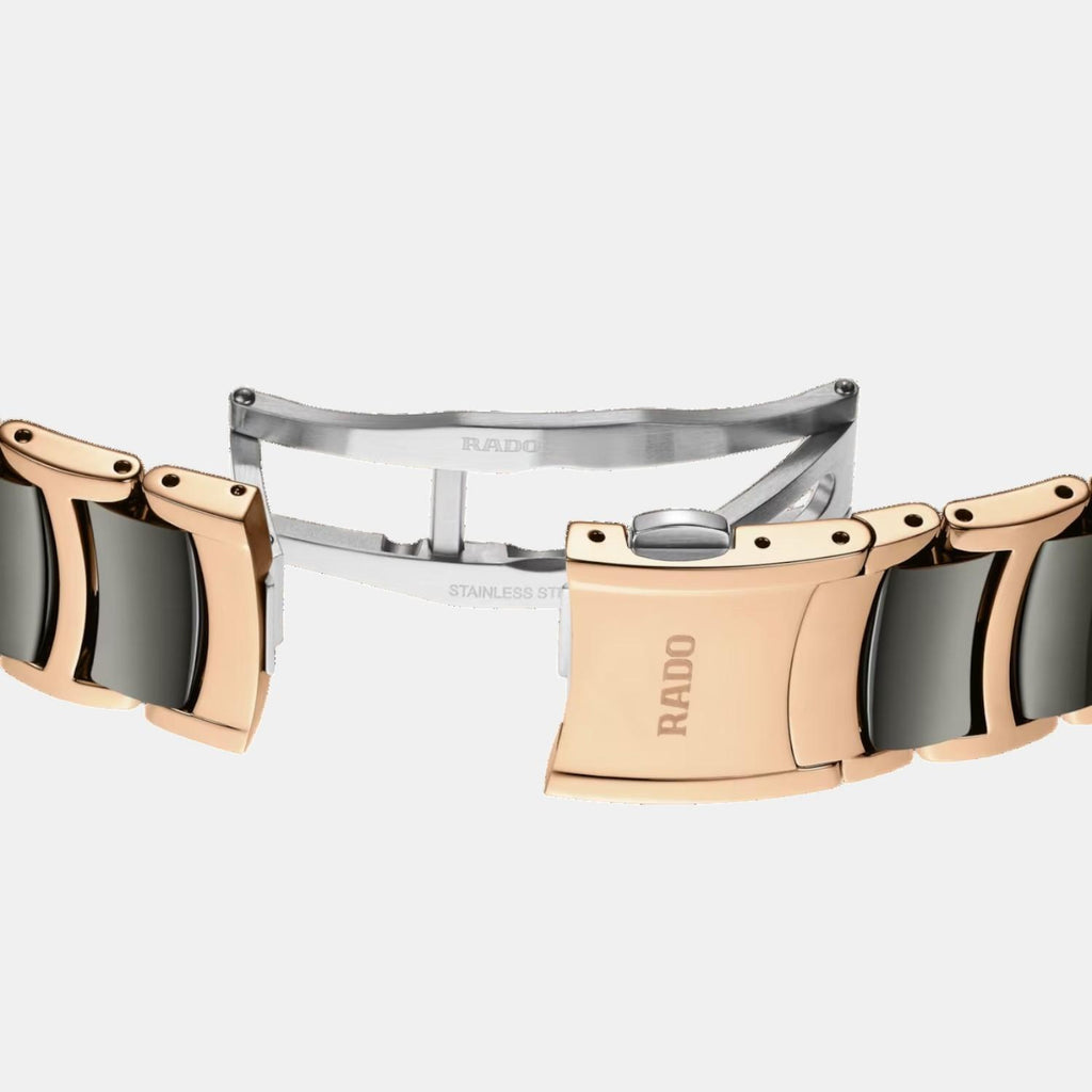 Centrix Unisex Automatic Silver & Rose Gold Dial Analog Ceramic Watch R30028912