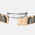 Centrix Unisex Automatic Silver & Rose Gold Dial Analog Ceramic Watch R30028912