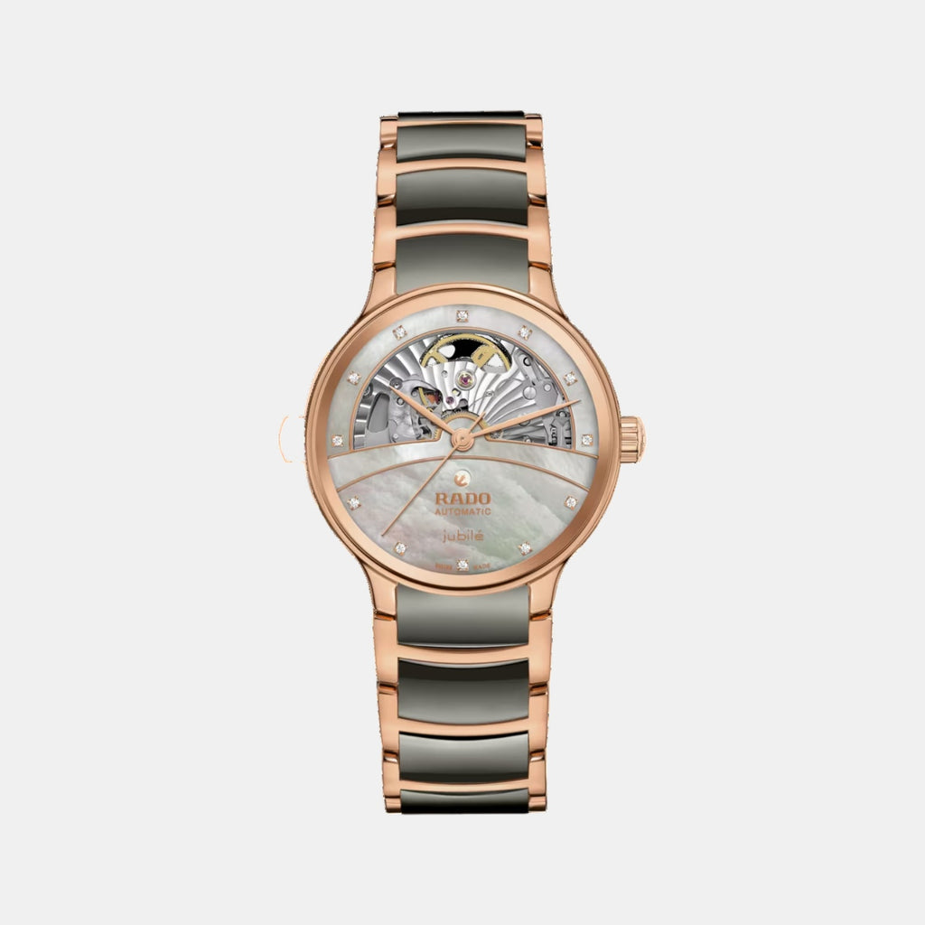 Centrix Women Automatic Silver & Rose Gold Dial Analog Ceramic Watch R30029912