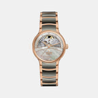 Centrix Women Automatic Silver & Rose Gold Dial Analog Ceramic Watch R30029912