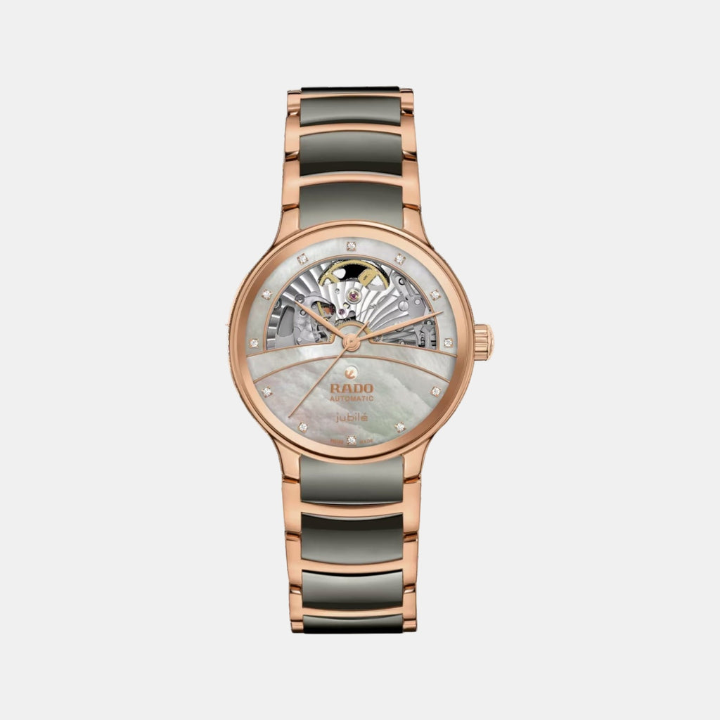 Centrix Women Automatic Silver & Rose Gold Dial Analog Ceramic Watch R30029912