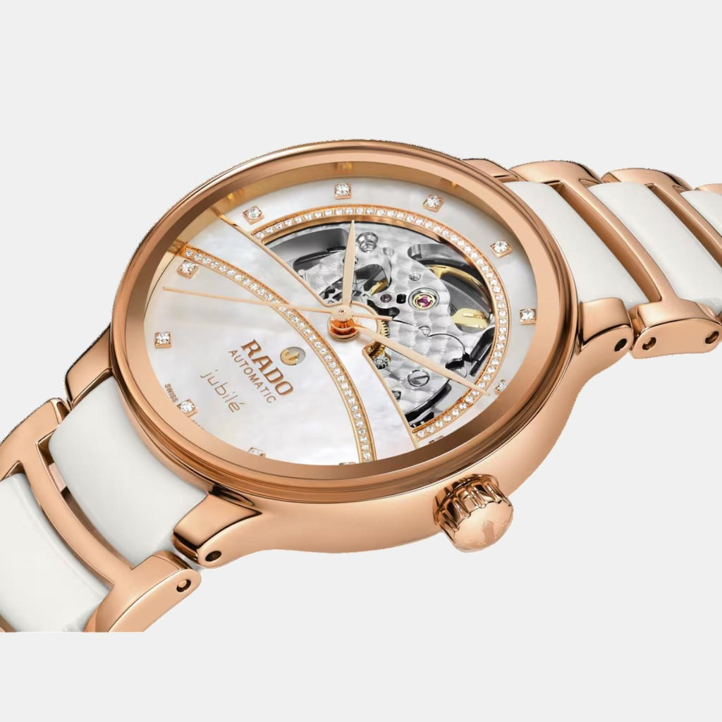 Centrix Women Automatic White Dial Analog Ceramic Watch R30029932